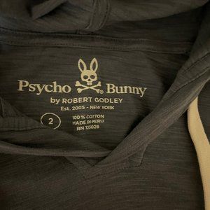 Psycho Bunny Mens long sleeve hooded t-shirt